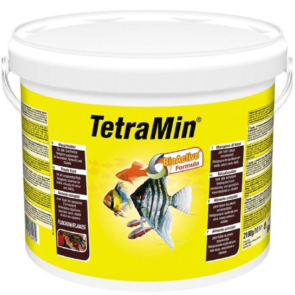 Tetra Min основной корм для тропических рыб, хлопья 10 л