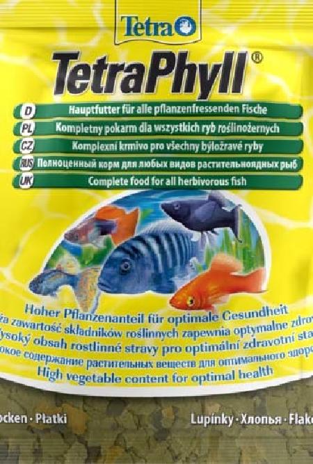 Tetra Phyll Sachet корм для травоядных рыб, хлопья 12 гр