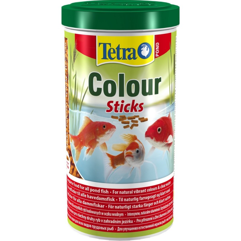 Корм для прудовых рыб Tetra Pond Colour Sticks 1 л, палочки для усиления окраса