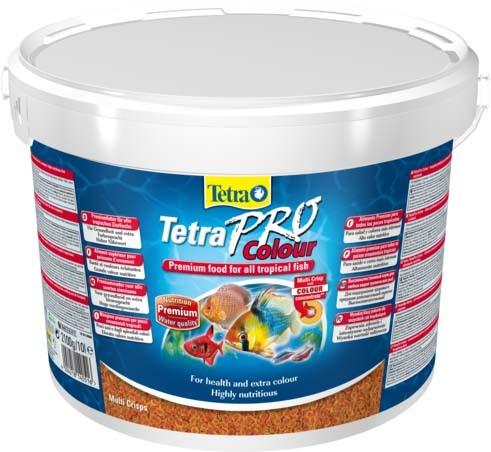 Корм для всех видов рыб  Tetra TetraPRO Colour Multi-Crisps 10 л, чипсы для усиления окраса 
