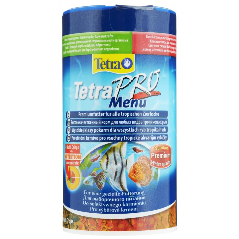 Tetra (корма) Корм для всех видов рыб, 4 вида чипсов TetraPRO Menu 197077, 0,064 кг