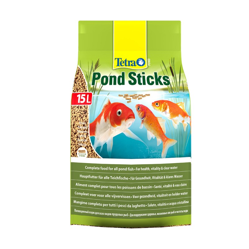 Корм для прудовых рыб Tetra Pond Sticks 15 л, палочки