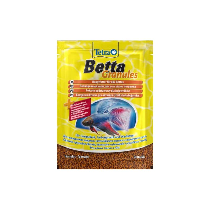 Tetra (корма) Корм для бойцовых рыб и других видов лабиринтовых, гранулы Betta Granules 193680, 0,005 кг