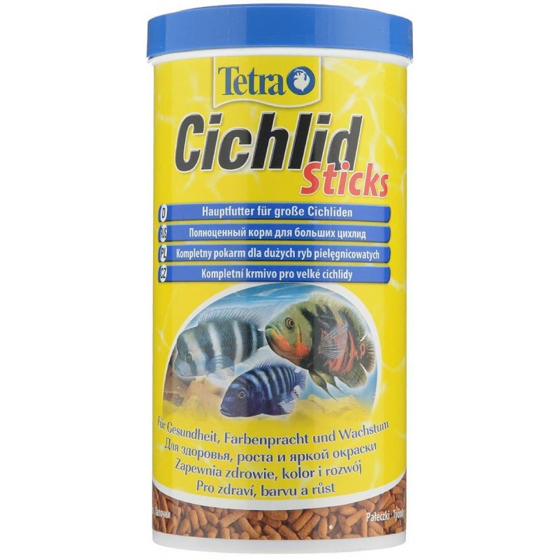 Tetra (корма) Корм для цихлид и крупных декоративных рыб палочки Cichlid Sticks 198975 0.320 кг 36313