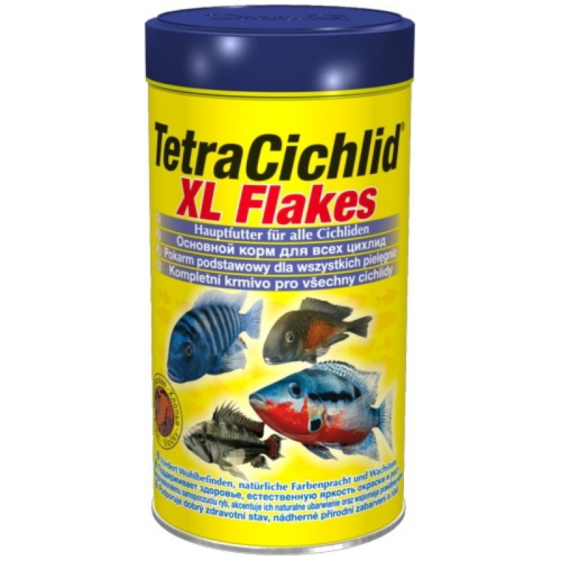 Tetra Cichilid XL основной корм для цихлид, крупные хлопья 1 л