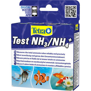 Тест Tetra Test  NH3  NH4, для определения уровня аммиака в пресноводморских аквариумах