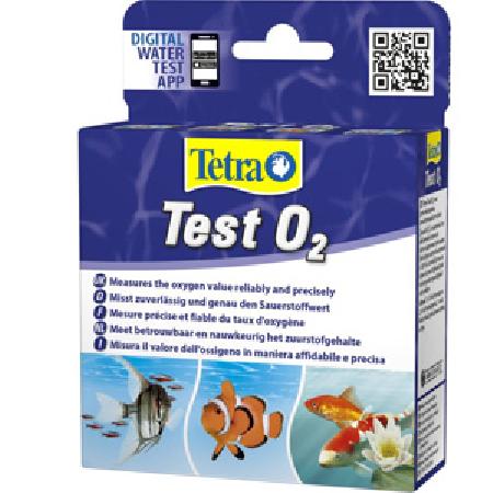 Тест Tetra Test O2, для определения уровня кислорода пресноводных и морских аквариумах