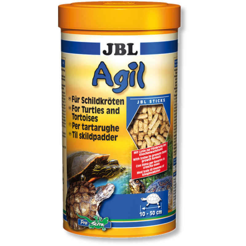 [282.7034300] JBL Agil - Основной корм для водных черепах длиной 10-50 см, палочки, 1 л (400 г), 282.7034300, 11100100959