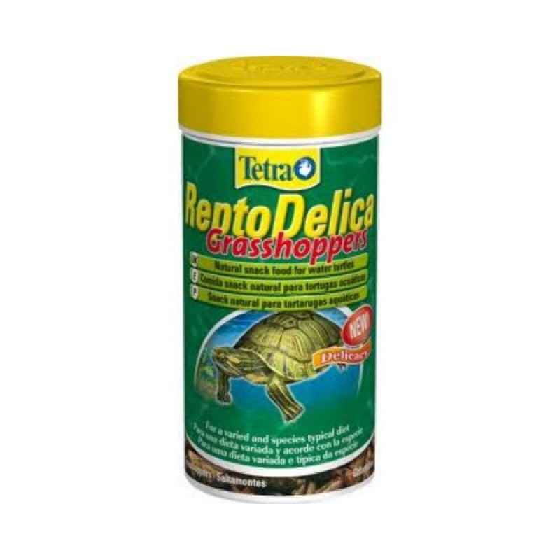 Tetra (корма) Натуральное лакомство для водных черепах кузнечики Tetra ReptoDelica Grasshopers 193901 | ReptoDelica Grasshopers 0,028 кг 44837, 1600100959