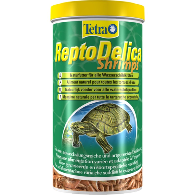 Tetra (корма) Деликатес для всех видов черепах ReptoDelica Shrimps 1 L 169265, 0,1 кг 