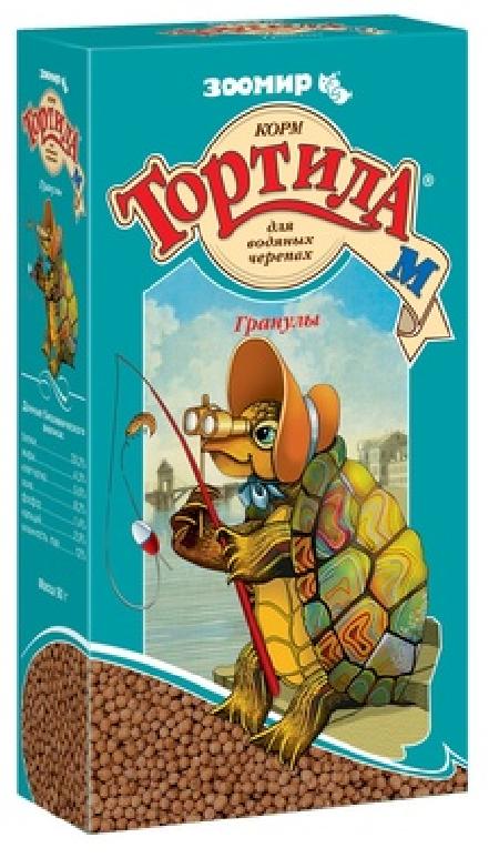 ТОРТИЛА ТОРТИЛА-М Гранулы корм для водяных черепах коробка 904 0,090 кг 34585