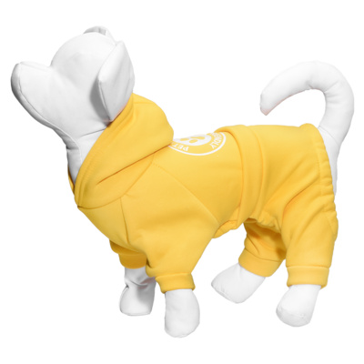 Yami-Yami одежда Костюм для собаки с капюшоном жёлтый L (спинка 29 см) лн26ос 0,100 кг 52962