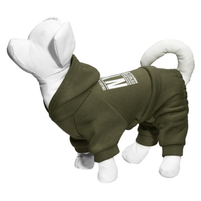 Yami-Yami одежда Костюм для собаки с капюшоном хаки S (спинка 23 см) лн26ос 0,1 кг 52934