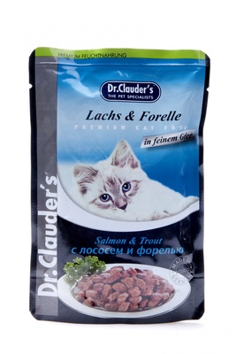Dr.Clauders ВИА  Паучи для кошек с лососем и форелью0, 0,100 кг