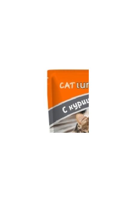 Кэт Ланч пауч для кошек кусочки в желе с Курицей 85г, 79262, 1000100973
