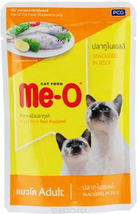 Me-o Ме-О 92810 Adult пауч для кошек №7 Макрель в желе 80г, 82403