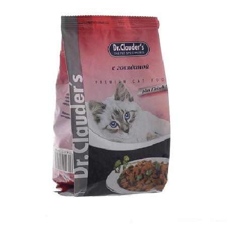 Dr. Clauders корм для взрослых кошек всех пород, говядина 15 кг