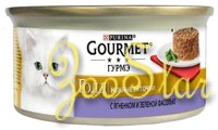 Gourmet ВВА Консервы паштет для кошек Gourmet Gold нежные биточки с ягненком и фасолью 1229640712439917 0,085 кг 24966