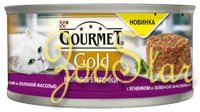 Gourmet ВВА Консервы паштет для кошек Gourmet Gold нежные биточки с ягненком и фасолью 1229640712439917 0,085 кг 24966