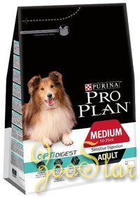Purina Pro Plan Сухой корм для взрослых собак средних пород с чувствительным пищеварением с ягненком (Adult Sensitive Digestion Lamb & Rice) 121503391227809812450113 3.000 кг 19514