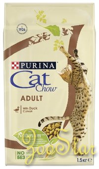 Cat Chow ВВА Сухой корм для кошек с уткой 1229207012344871 0,4 кг 25098