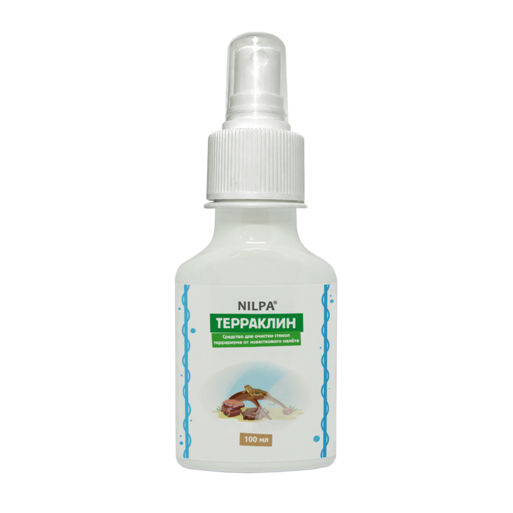 AQUAMENU Терраклин, 100 мл - средство для очистки стёкол террариума от известкового налёта кг, 2871