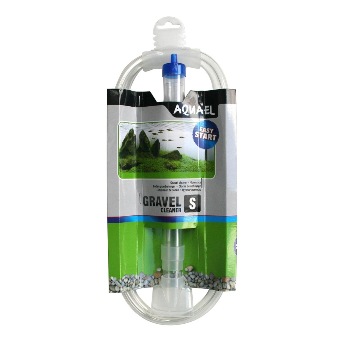 Грунтоочиститель AQUAEL GRAVEL & GLASS CLEANER S (26 - 46 см), со скребком