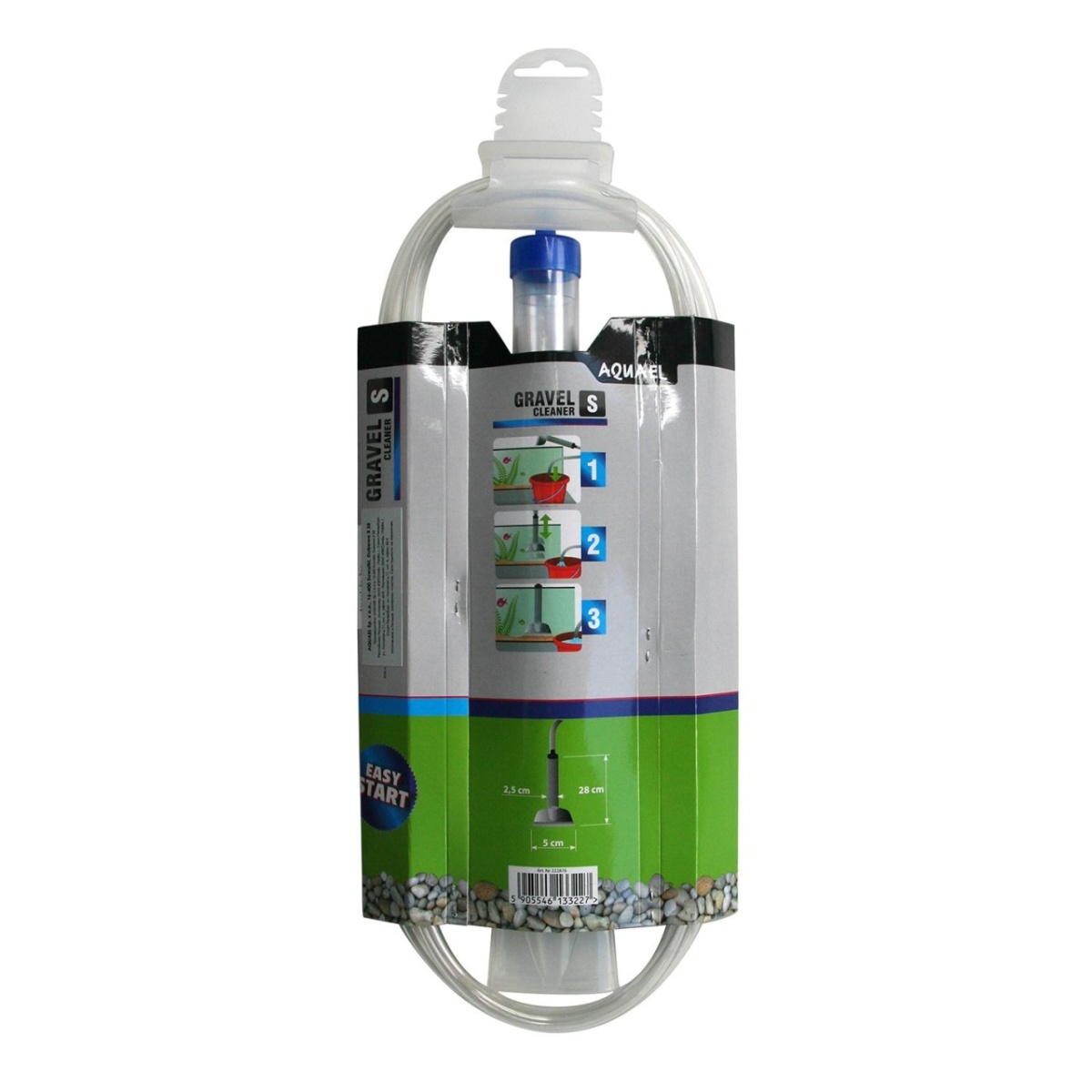 Грунтоочиститель AQUAEL GRAVEL & GLASS CLEANER S (26 - 46 см), со скребком