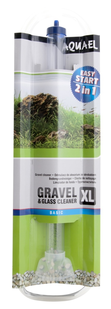 Грунтоочиститель AQUAEL GRAVEL & GLASS CLEANER ХL (66.5 см), со скребком