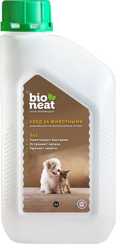 Bioneat средство для дезинфекции и устранения запахов Животные. Забота и уход, 1 л, 80346