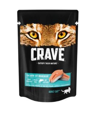 Crave Паучи для взрослых кошек с лососем 70г. 10232137 0,070 кг 52822, 6001001366
