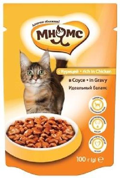 Мнямс влажный корм для кошек всех возрастов и пород, контроль веса, курица 100 гр, 2600100827