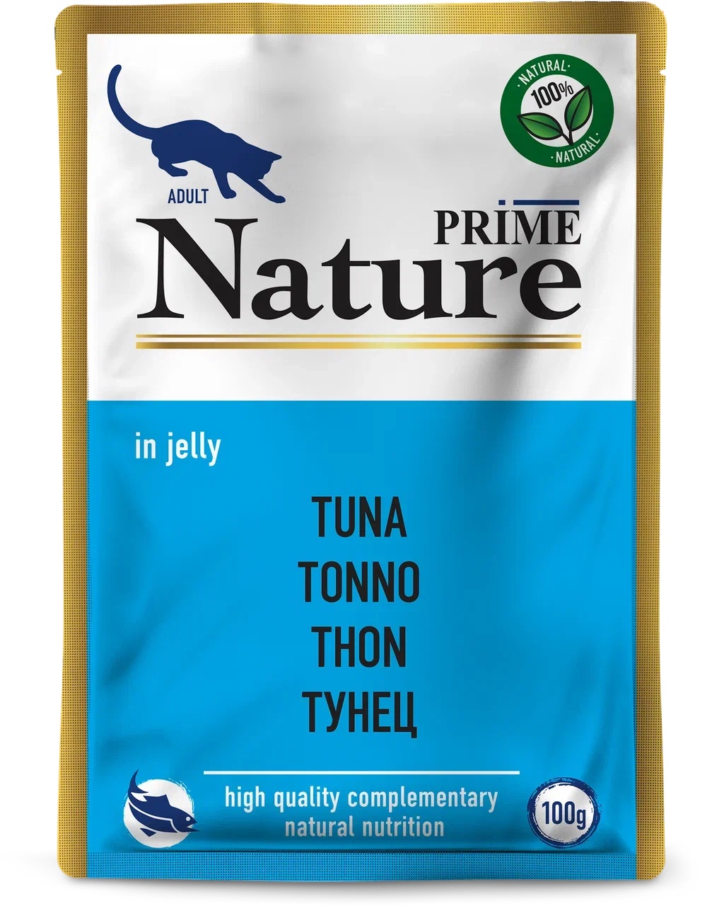 137.6.5205 PRIME NATURE пауч 100гр в желе Тунец дкошек , 137.6.5205, 48001001414