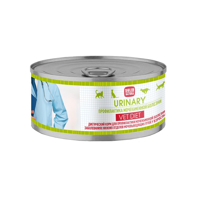       [35968] Solid Natura VET Urinary диета для кошек влажный 0,1 кг, 35968 