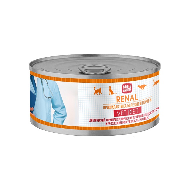       [35967] Solid Natura VET Renal диета для кошек влажный 0,1 кг, 35967 