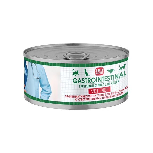       [35965] Solid Natura VET Gastrointestinal диета для кошек влажный 0,1 кг 18, 35965 