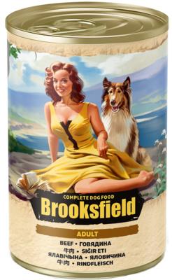 Brooksfield Консервированный корм для собак Говядина с рисом Adult Dog 5654000, 0,4 кг, 53838