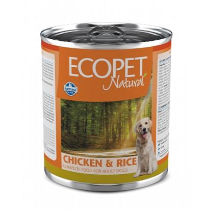 Farmina ECOPET NATURAL DOG WET CHICKEN & RICE Консервированный корм для собак Курица и рис 300 г