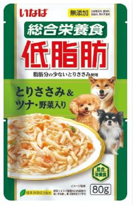 Inaba Teishibo влажный корм для собак куриное филе и тунец кацуо с овощами в желе 139.1198 0,080 кг 63113
