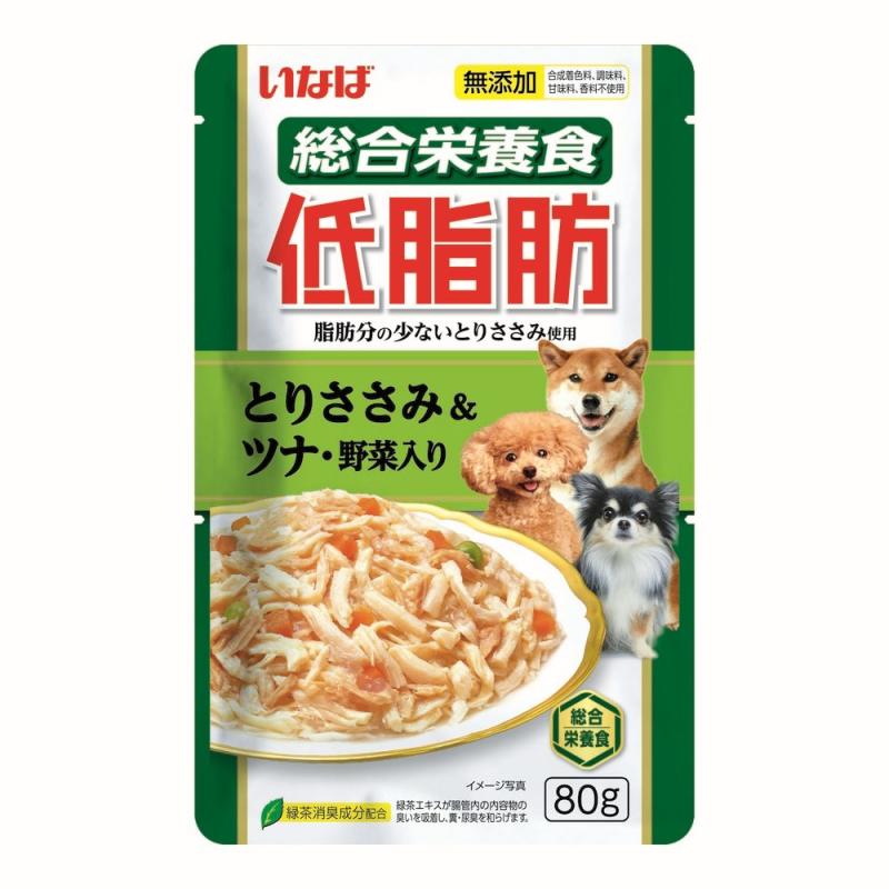 Inaba Teishibo влажный корм для собак куриное филе и тунец кацуо с овощами в желе 139.1198 0,080 кг 63113