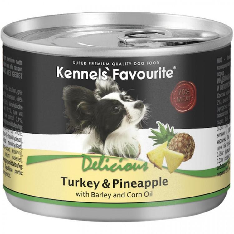 Kennels Favourite Консервы  Turkey & Pineapple (Индейка с ананасом) 200 гр , 155302