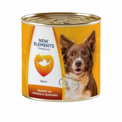 New Elements Консерв.корм для собак SPORT 240 грамм