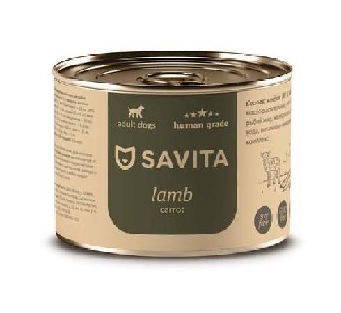 SAVITA консервы Консервы для собак «Ягненок с морковью» 11вн42 0,24 кг 59786