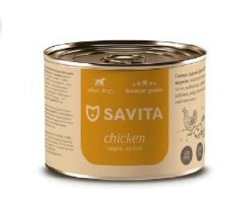 SAVITA консервы Консервы для собак «Курица с яблоком и морковью» 11вн42 0,240 кг 59792, 15001001496