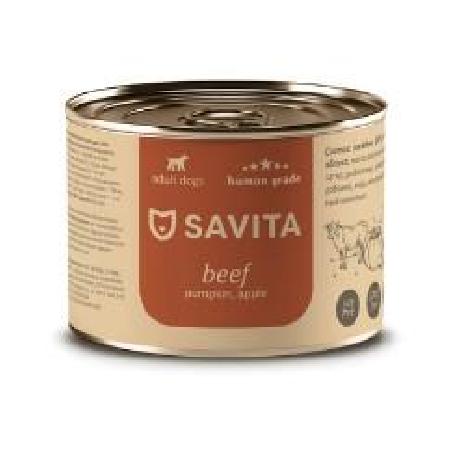 SAVITA консервы Консервы для собак «Говядина с тыквой и яблоком» 11вн42 0,24 кг 59796