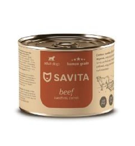SAVITA консервы Консервы для собак «Говядина с кабачком и морковью» 11вн42 0,24 кг 59794