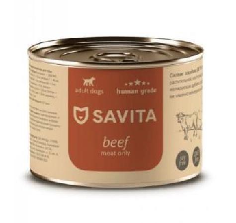 SAVITA консервы Консервы для собак «Говядина» 11вн42 0,24 кг 59778
