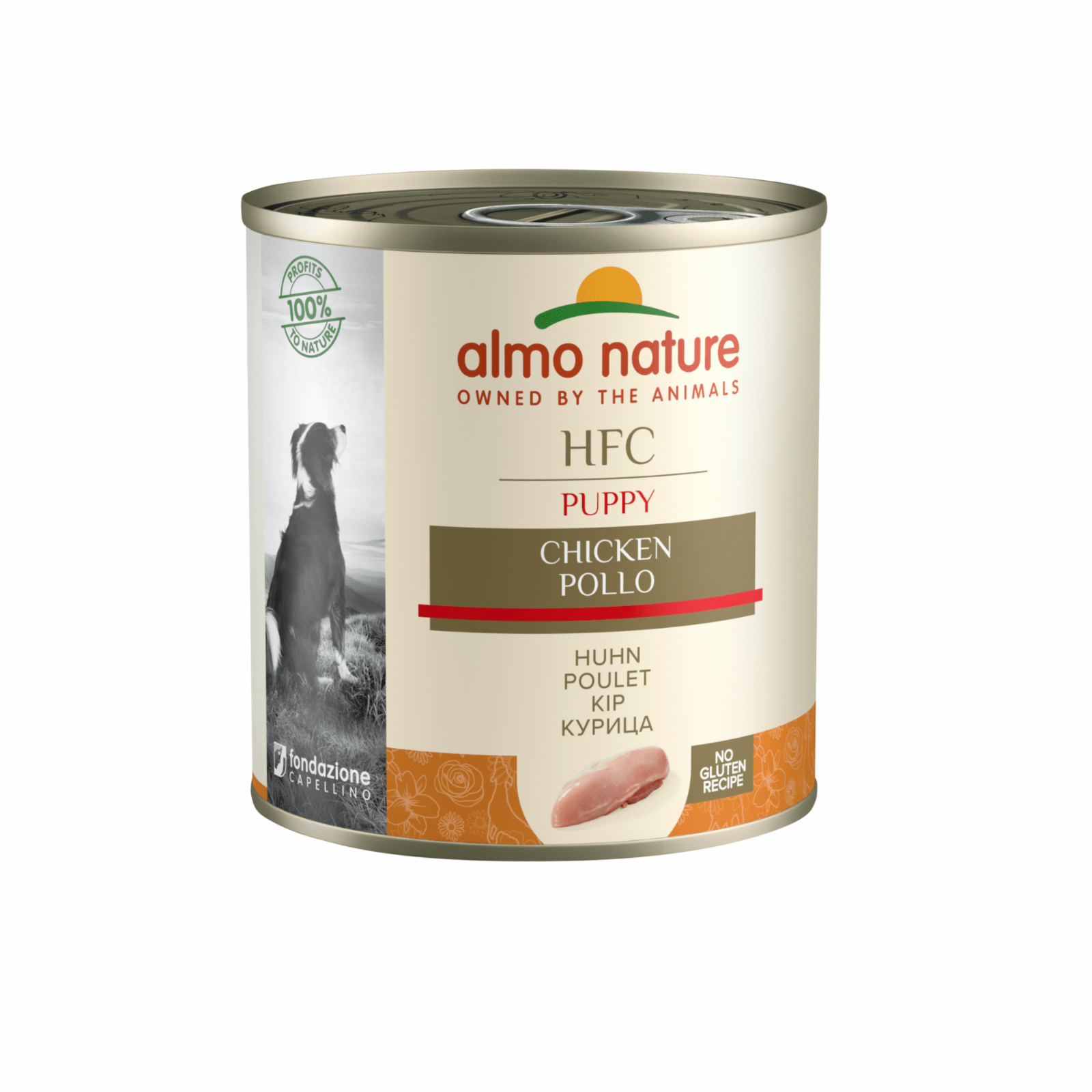 Almo Nature консервы Консервы для Щенков с Курицей (HFC - Puppy Chicken ) 5550 0.095 кг 10177