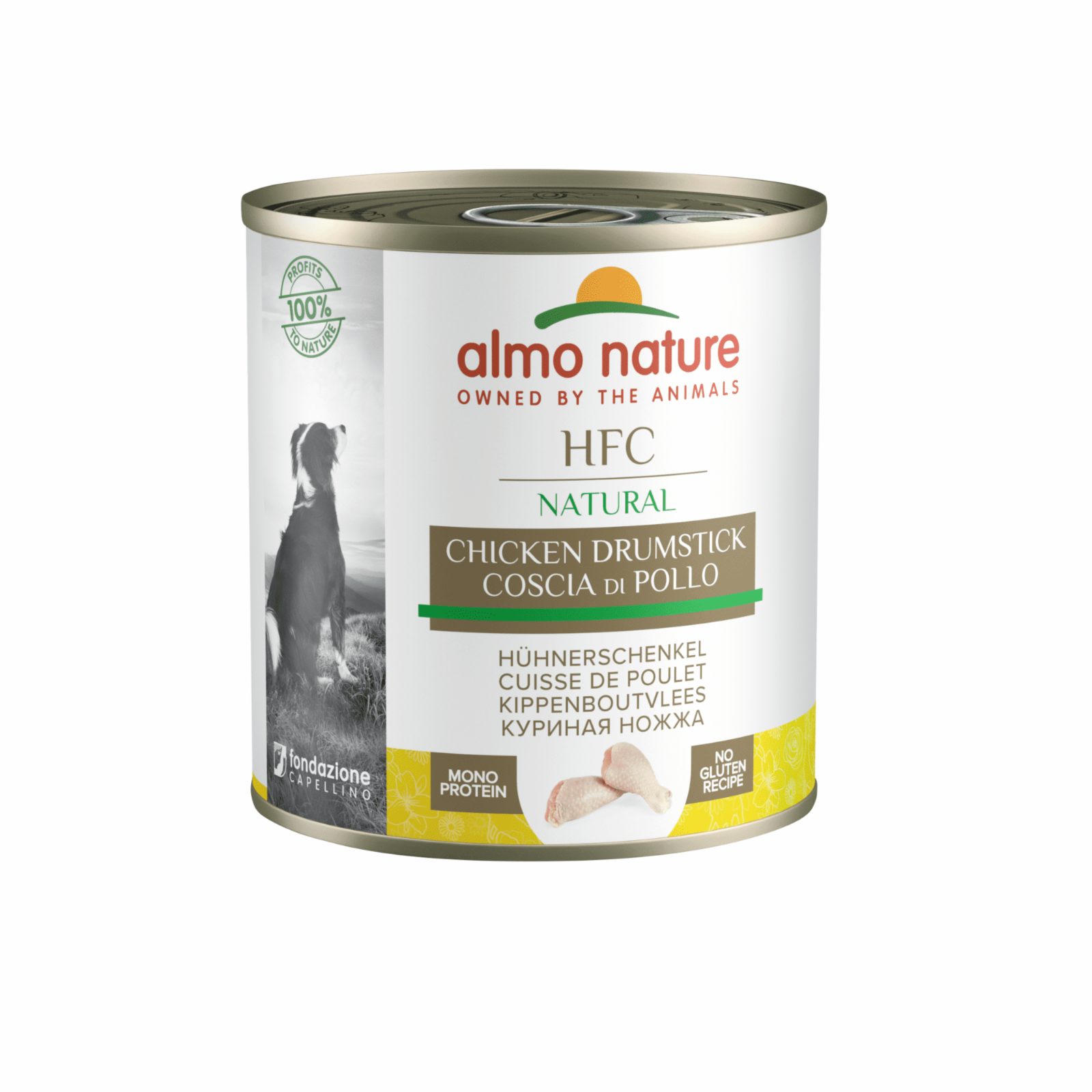 Almo Nature консервы Набор 24 штуки по 0,095 г Консервы для Собак Куриные Бедрышки (HFC - Natural - Chicken Drumstick) 5537 2.280 кг 10357.1, 9500100636