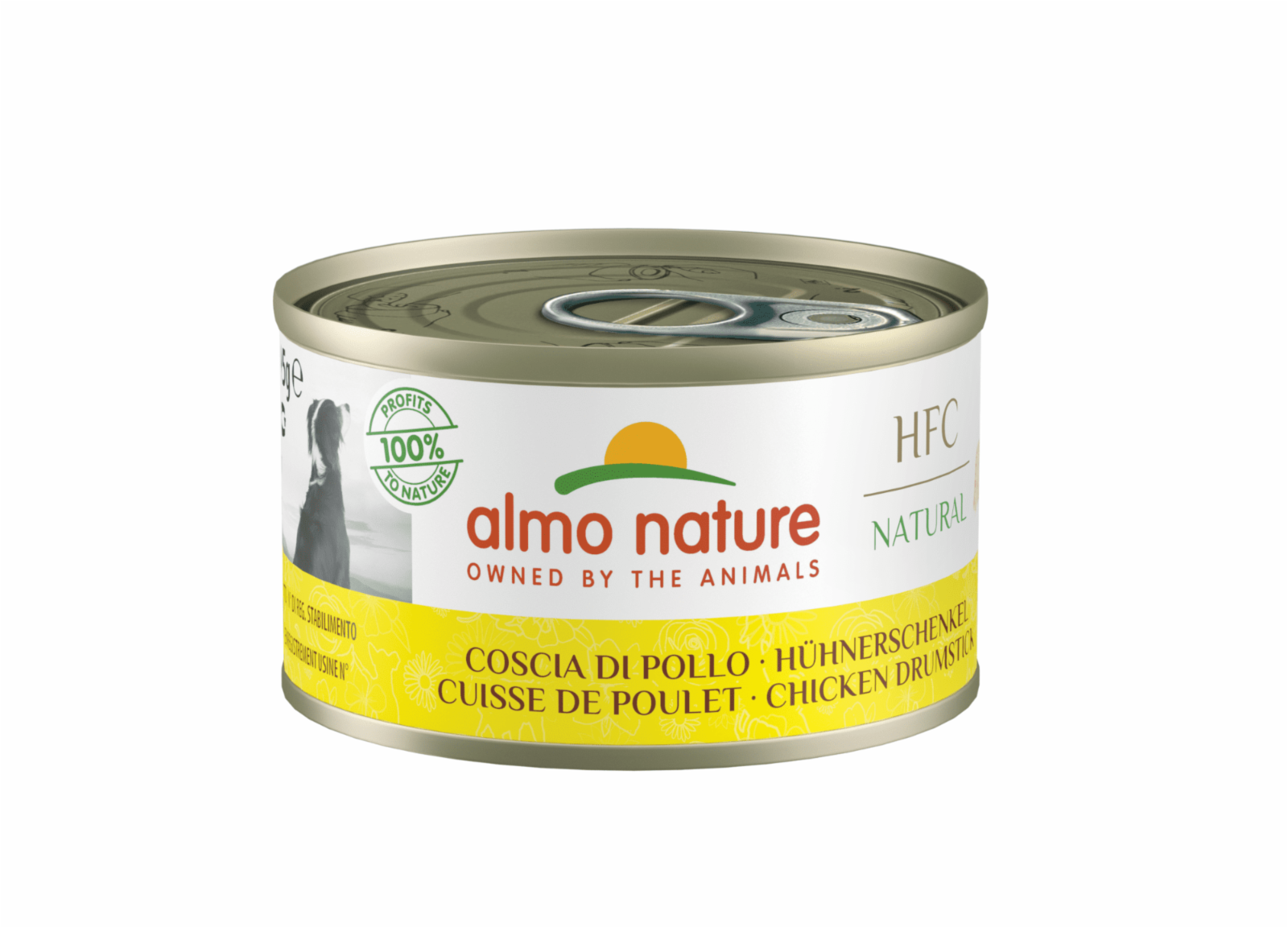 Almo Nature консервы Набор 24 штуки по 0,095 г Консервы для Собак Куриные Бедрышки (HFC - Natural - Chicken Drumstick) 5537 2.280 кг 10357.1, 9500100636